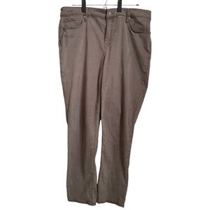 Chico's Women's Pants Size 2.5R (US L/14) Tan So Slimming Girlfriend Slim Leg